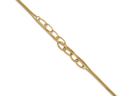 14k Yellow Gold Bracelets Style SF3216 - Classique Jewelry Inc.