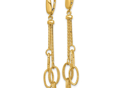14k Yellow Gold Earrings Style SF3216E - Classique Jewelry Inc.