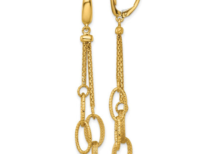 14k Yellow Gold Earrings Style SF3216E - Classique Jewelry Inc.