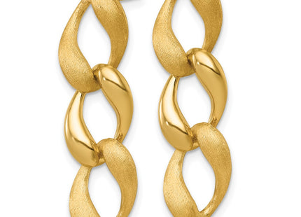 14k Yellow Gold Earrings Style SF3219E - Classique Jewelry Inc.