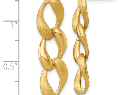 14k Yellow Gold Earrings Style SF3219E - Classique Jewelry Inc.
