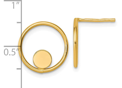 14k Yellow Gold Earrings Style SF3222E - Classique Jewelry Inc.