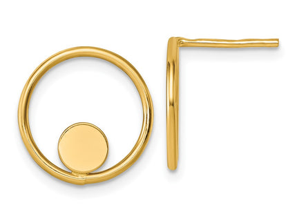 14k Yellow Gold Earrings Style SF3222E - Classique Jewelry Inc.