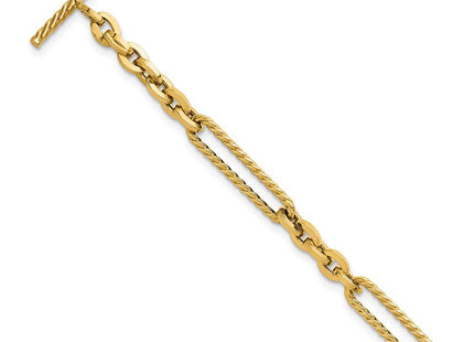 14k Yellow Gold Bracelets Style SF3224 - Classique Jewelry Inc.