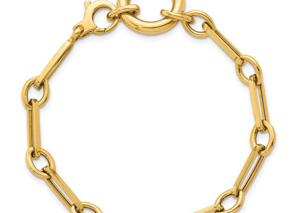14k Polished Fancy Long Link with Circle