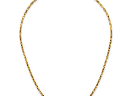 14K gold necklace, further view