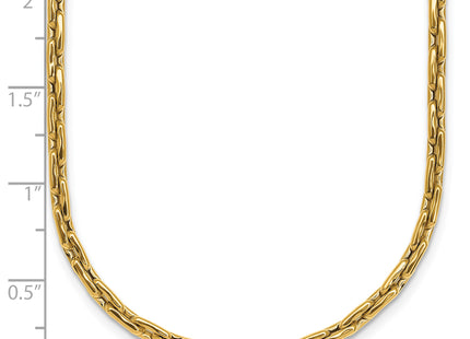 14K Polished Fancy Link Necklace, 18 x 2.9mm