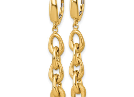 14k Yellow Gold Earrings Style SF3229E - Classique Jewelry Inc.