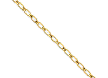 14k Polished Oval and Circle Link