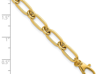 14k Polished Oval and Circle Link