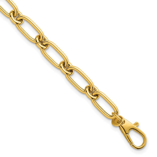 14k Polished Oval and Circle Link, 18 x 6mm