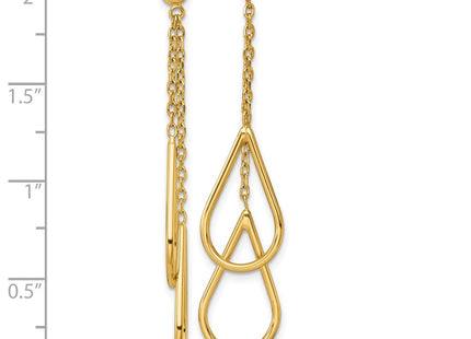 14k Yellow Gold Earrings Style SF3235E - Classique Jewelry Inc.