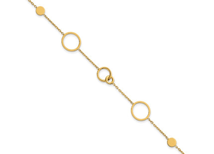 14k Yellow Gold Chain Bracelets Style SF3237 - Classique Jewelry Inc.
