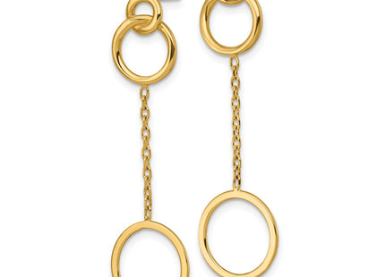 14k Yellow Gold Earrings Style SF3237E - Classique Jewelry Inc.