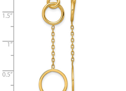 14k Yellow Gold Earrings Style SF3237E - Classique Jewelry Inc.