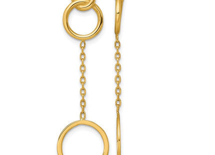 14k Yellow Gold Earrings Style SF3237E - Classique Jewelry Inc.