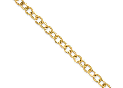 14k Polished Round Cable Chain