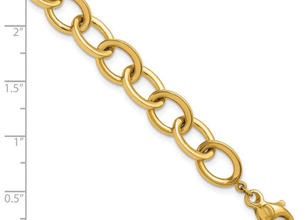 14k Polished Round Cable Chain