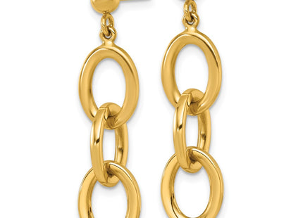 14k Yellow Gold Earrings Style SF3238E - Classique Jewelry Inc.