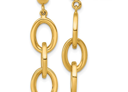 14k Yellow Gold Earrings Style SF3238E - Classique Jewelry Inc.