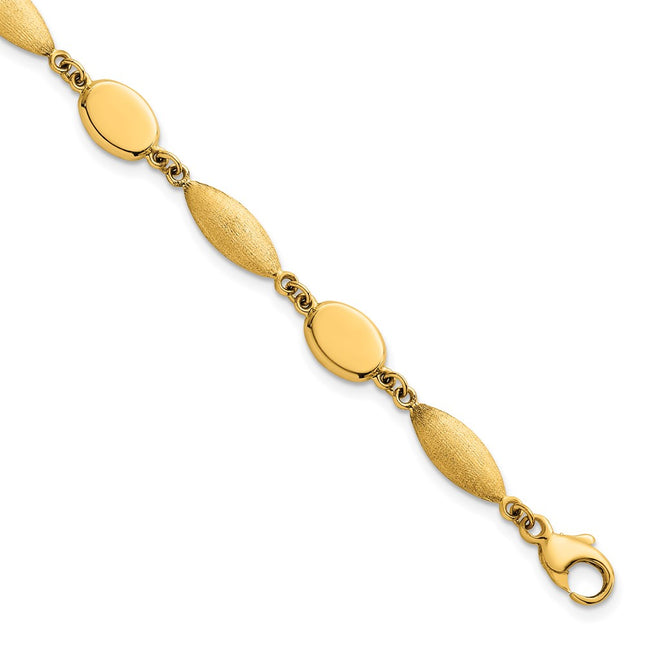 14k Yellow Gold Bracelets Style SF3239 - Classique Jewelry Inc.