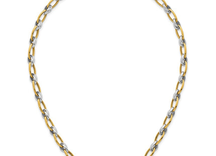 14k Two-tone Chain Necklaces Style SF3241 - Classique Jewelry Inc.