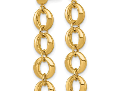 14k Yellow Gold Earrings Style SF3243E - Classique Jewelry Inc.
