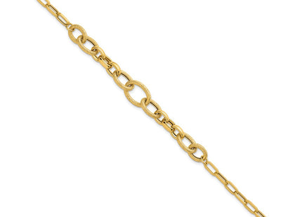14k Polished and Textured Link