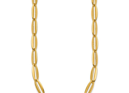 14k Polished Long Oval Link Necklace (Style SF3251-18)