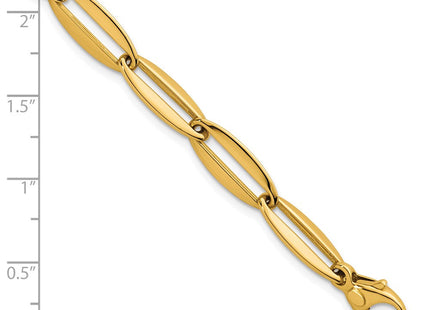 14k Polished Long Oval Link 7. Necklace