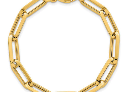 14k Polished Paperclip Link Chain 7. Necklace