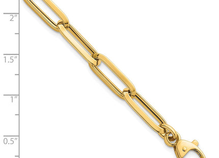 14k Polished Paperclip Link Chain 7. Necklace