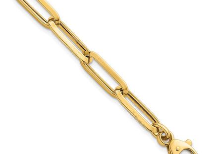14k Polished Paperclip Link Chain 7. Necklace