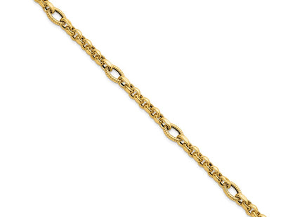 14k Yellow Gold Chain Bracelets Style SF3267 - Classique Jewelry Inc.
