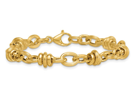 14k Yellow Gold Chain Bracelets Style SF3268 - Classique Jewelry Inc.