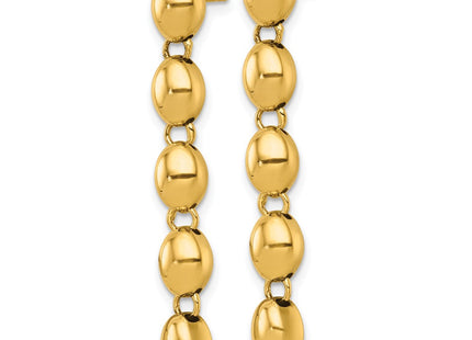 14k Yellow Gold Earrings Style SF3271E - Classique Jewelry Inc.
