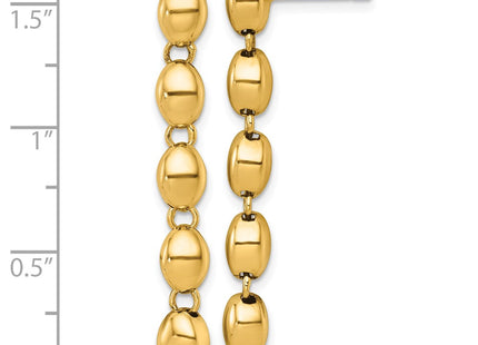 14k Yellow Gold Earrings Style SF3271E - Classique Jewelry Inc.