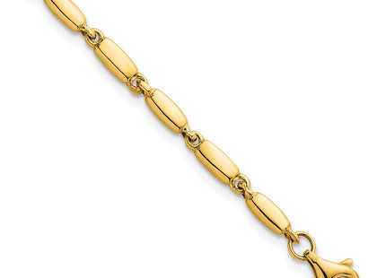 14k Polished Fancy Bar Link 7. Necklace