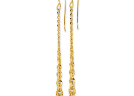 14k Yellow Gold Earrings Style SF3281E - Classique Jewelry Inc.