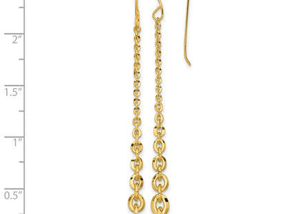 14k Yellow Gold Earrings Style SF3281E - Classique Jewelry Inc.