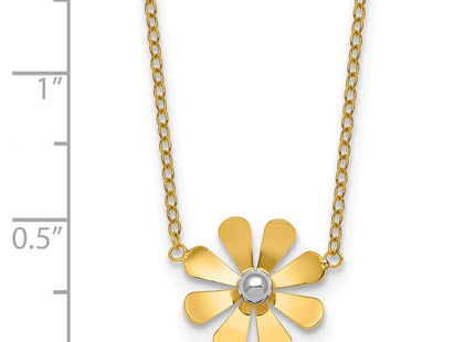 14k Yellow & Rhodium Jewelry Style SF3282 - Classique Jewelry Inc.