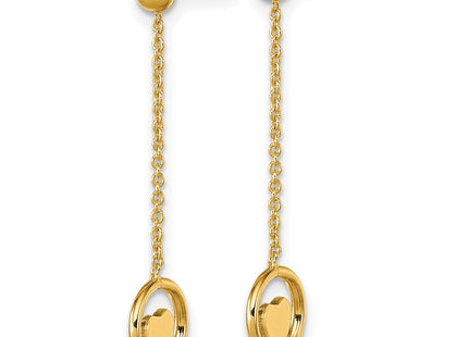 14k Yellow Gold Earrings Style SF3283E - Classique Jewelry Inc.