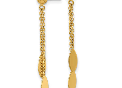 14k Yellow Gold Earrings Style SF3286E - Classique Jewelry Inc.