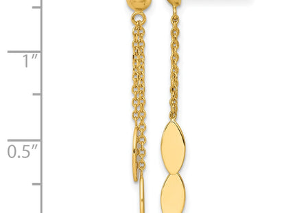 14k Yellow Gold Earrings Style SF3286E - Classique Jewelry Inc.