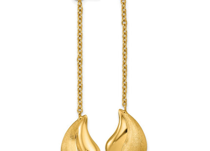14k Yellow Gold Earrings Style SF3288E - Classique Jewelry Inc.