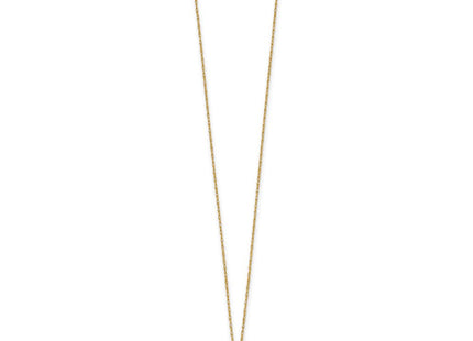 14K gold cubic zirconia necklace, alternate view