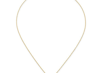 14K gold cubic zirconia necklace, further view