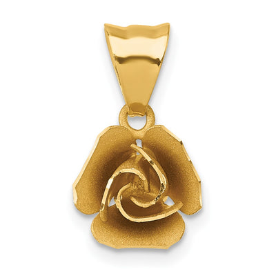 14K gold flower pendant