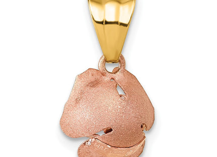 14k Yellow & Rhodium Pendants Style SF3303R - Classique Jewelry Inc.