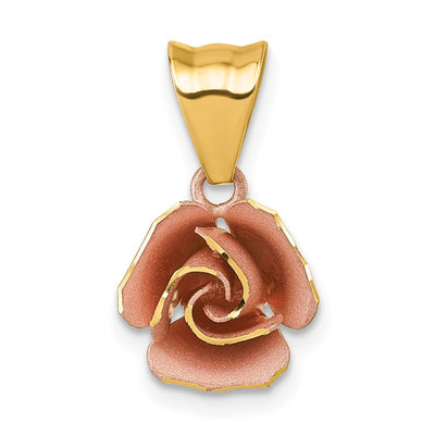 14K gold flower pendant
